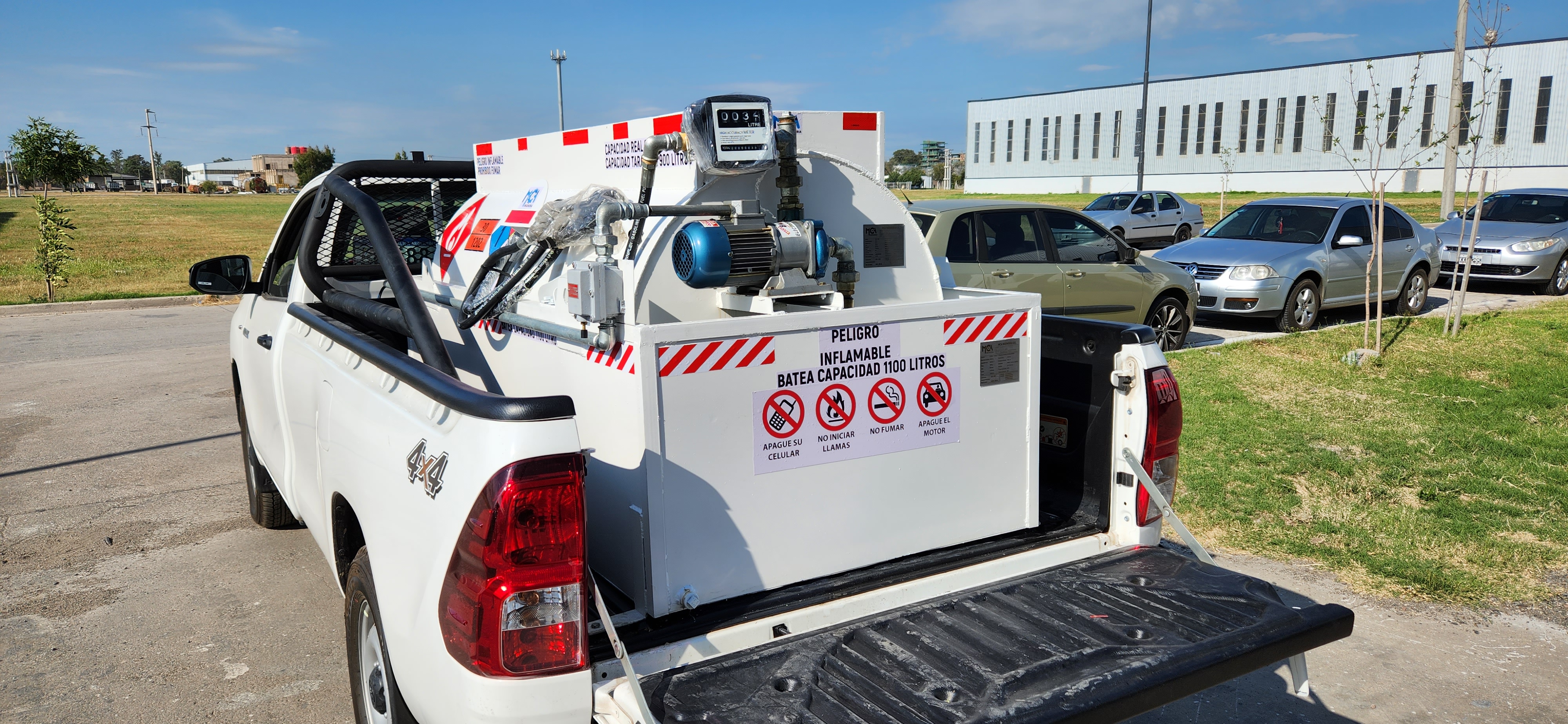 Sistema de sujeción para camioneta