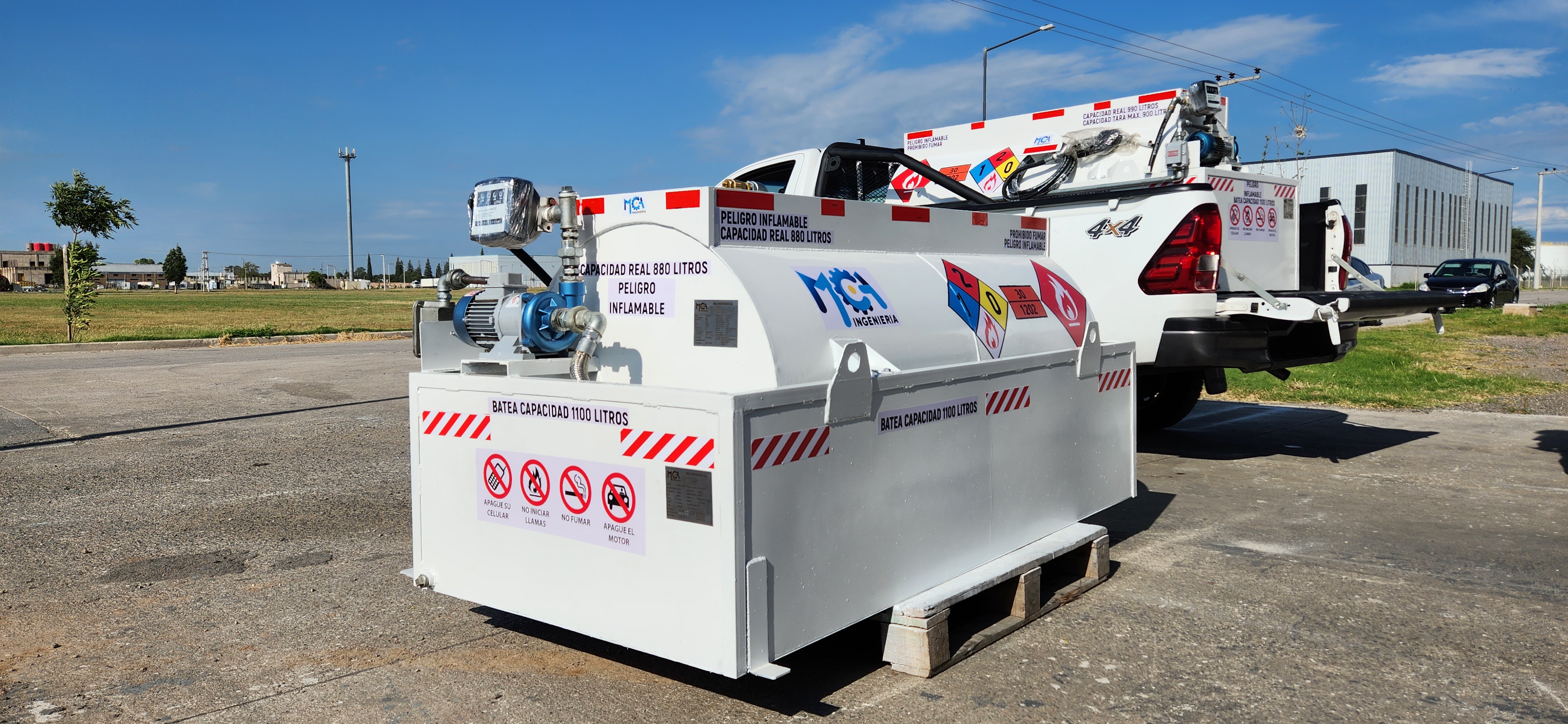 Pico de corte automático en funcionamiento