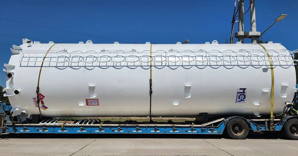 Tanque vertical vista general